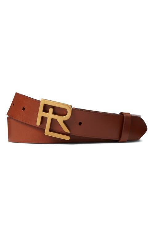 Ralph Lauren Purple Label RL Logo Buckle Leather Belt Product Image