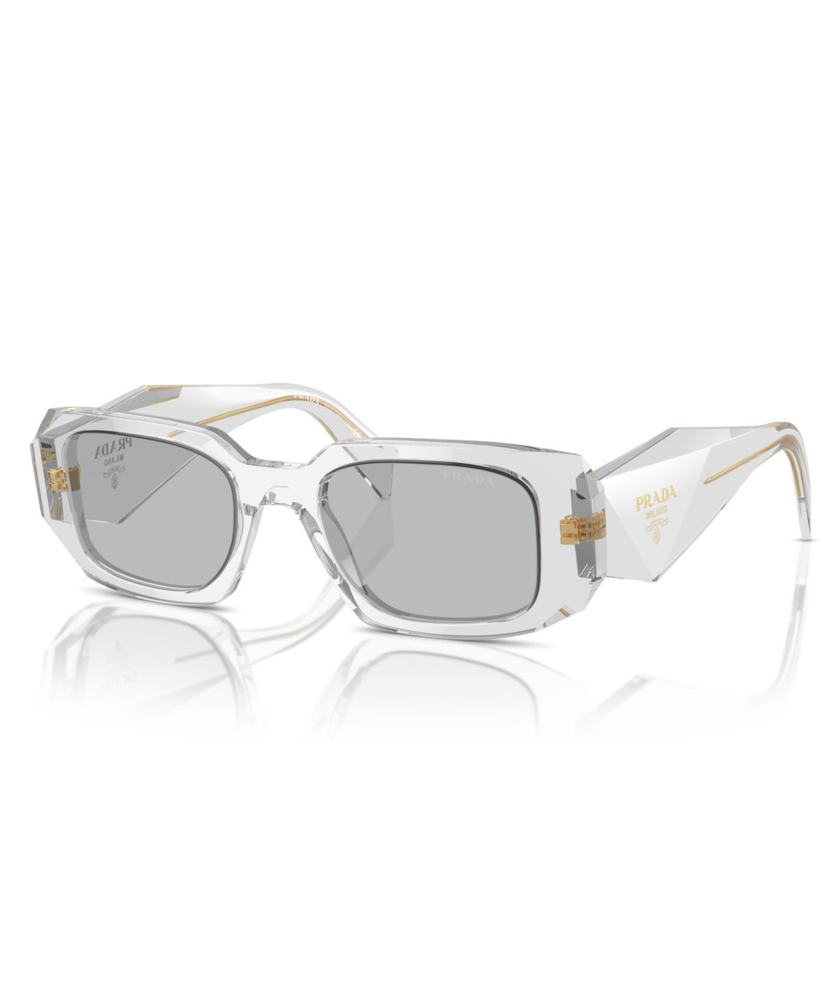 Prada Unisex PR 17WS 49mm Transparent Rectangle Sunglasses Product Image