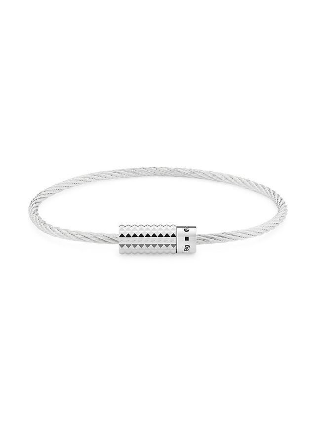 le gramme 9G Pyramid Cable Bracelet Product Image