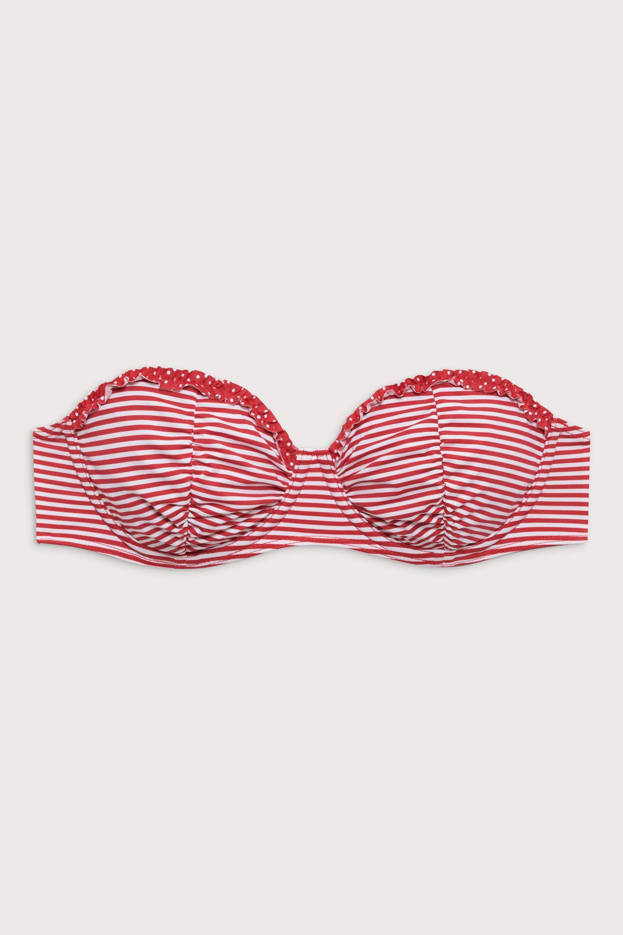 Sweetwater Underwire Bikini Top - Scarlet Stripe Product Image