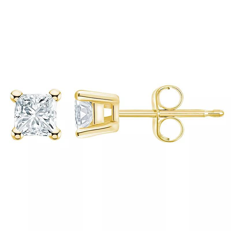 Celebration Gems 14k Gold 1/2 Carat T.W. Diamond Nickel Free Stud Earrings, Womens Product Image