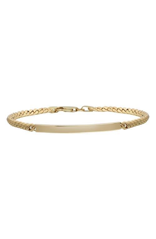 Bony Levy Mens 14K Gold ID Bracelet Product Image