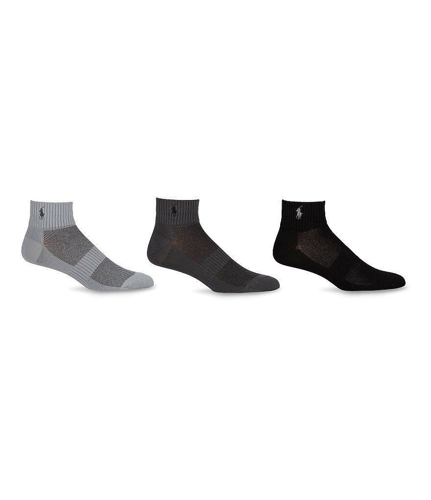 Polo Ralph Lauren Quarter Length Athletic Socks 3-Pack Product Image