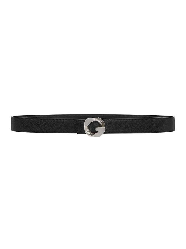 Womens G Chain Buckle Belt In Leather Product Image