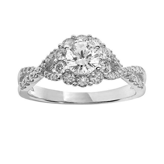 Simply Vera Vera Wang Diamond Engagement Ring in 14k White Gold (1 ct. T.W.), Womens 14k Whgold Product Image