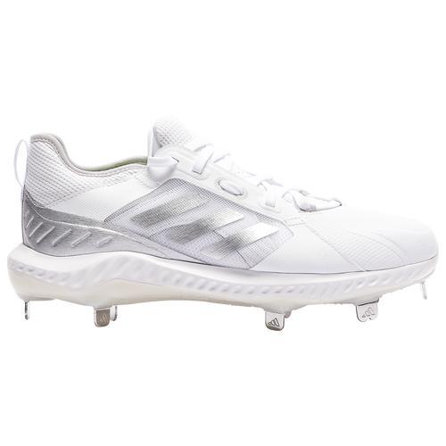 adidas Womens Purehustle - Baseball Shoes Grey One/Silver Metallic/Ftwr White Product Image