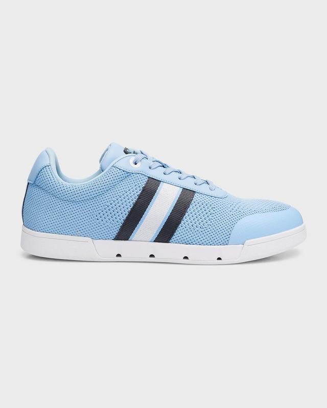 Swims Men's Solaro Knit Low-Top Sneakers - Size: 7D - SPRAY BLUE Product Image