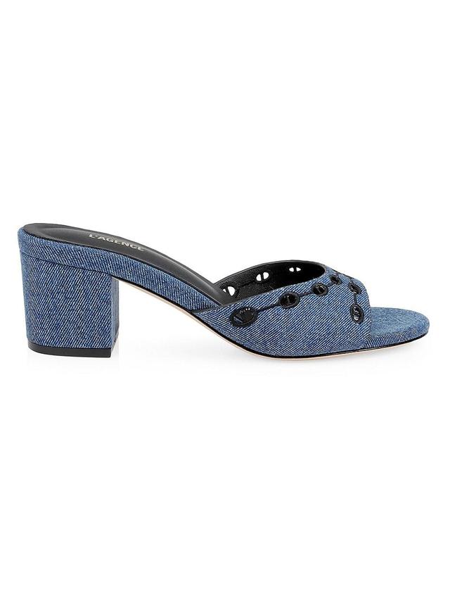 Womens Camille II 55MM Denim Sandals Product Image