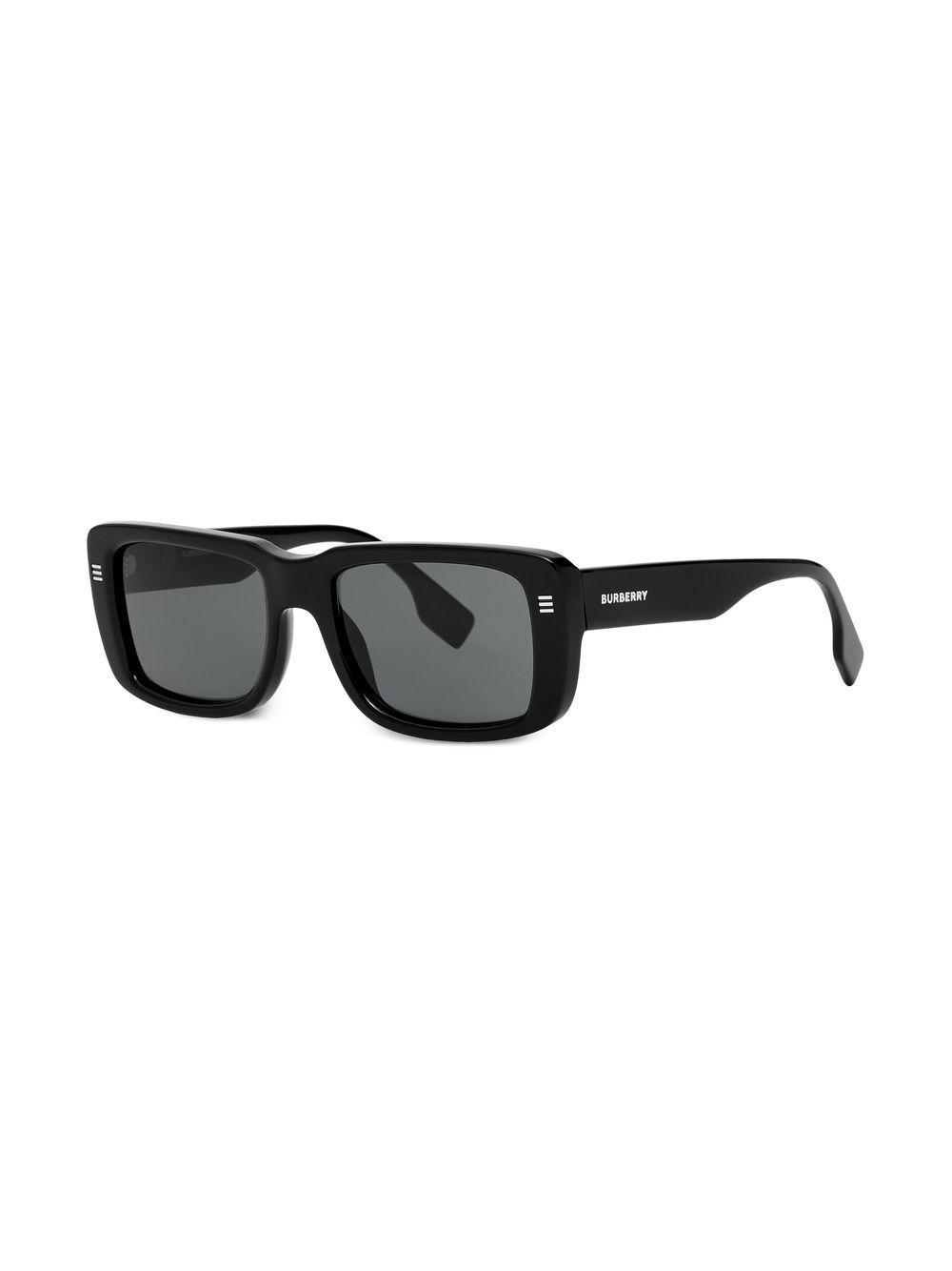 BURBERRY Rectangular Frame Sunglasses In Black Product Image