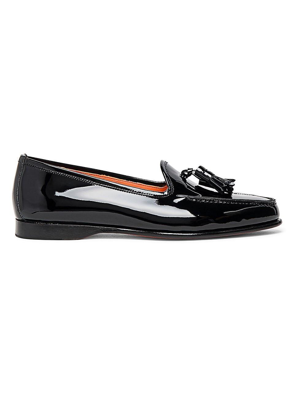 Womens Andrea Patent Leather Tassel Loafers Product Image