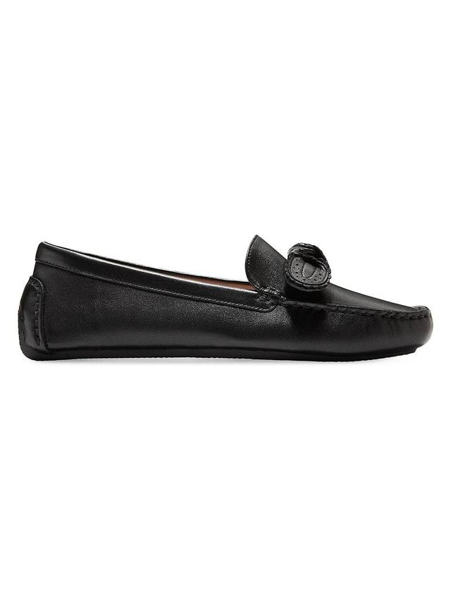 Womens Bellport Bow Leather Driving Loafers Product Image