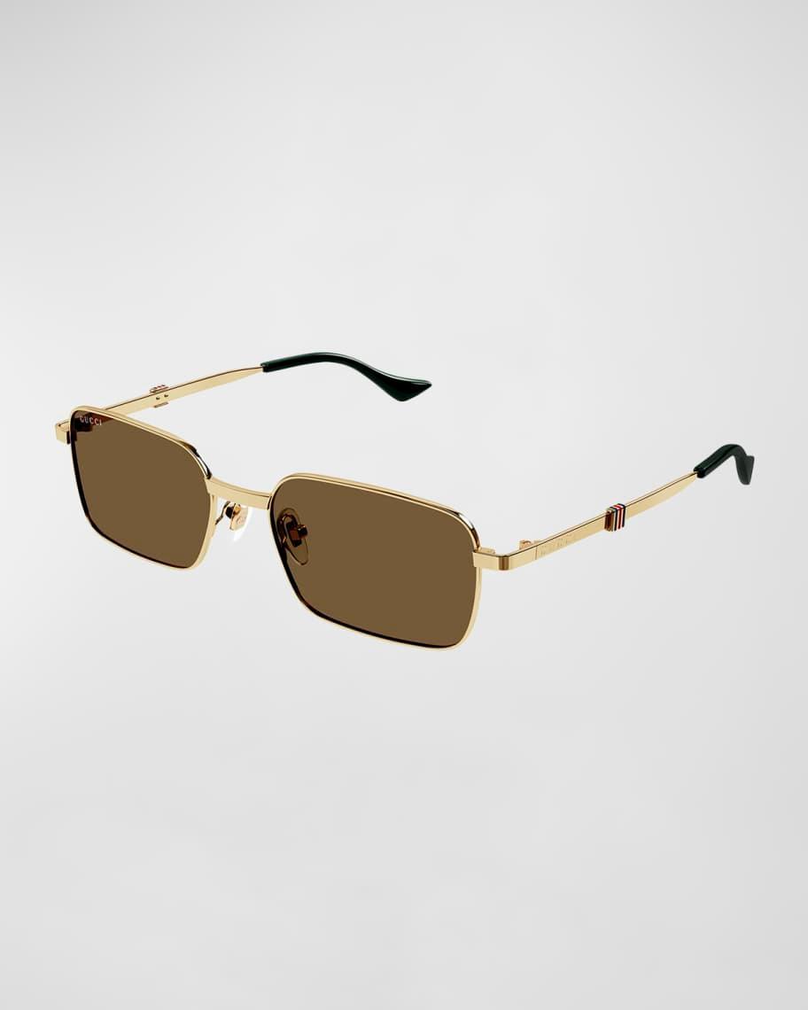 Men's Metal Rectangle Sunglasses Product Image