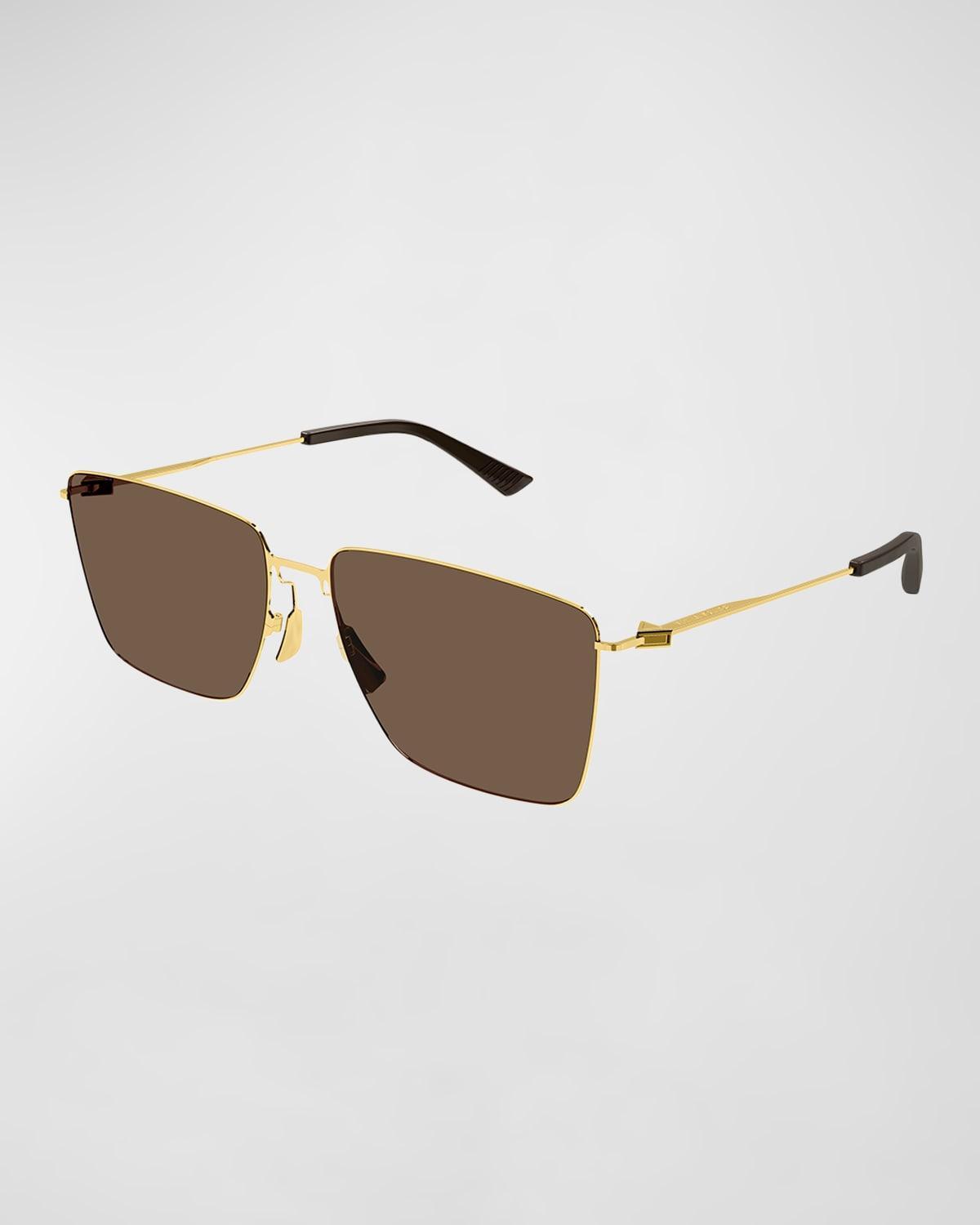 Bottega Veneta Thin Triangle Panthos Sunglasses, 51mm Product Image