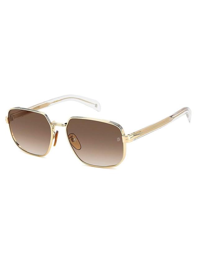 Mens 60MM Rectangular Sunglasses Product Image