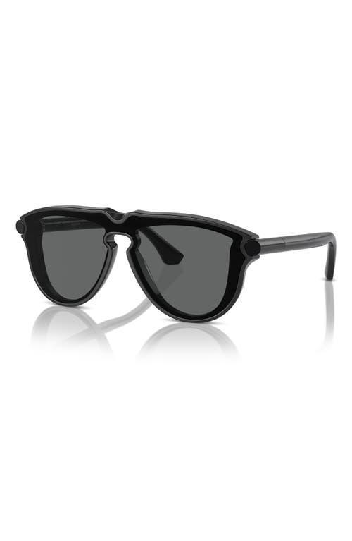 BURBERRY 36mm Pilot Sunglasses In Dark Grey Product Image