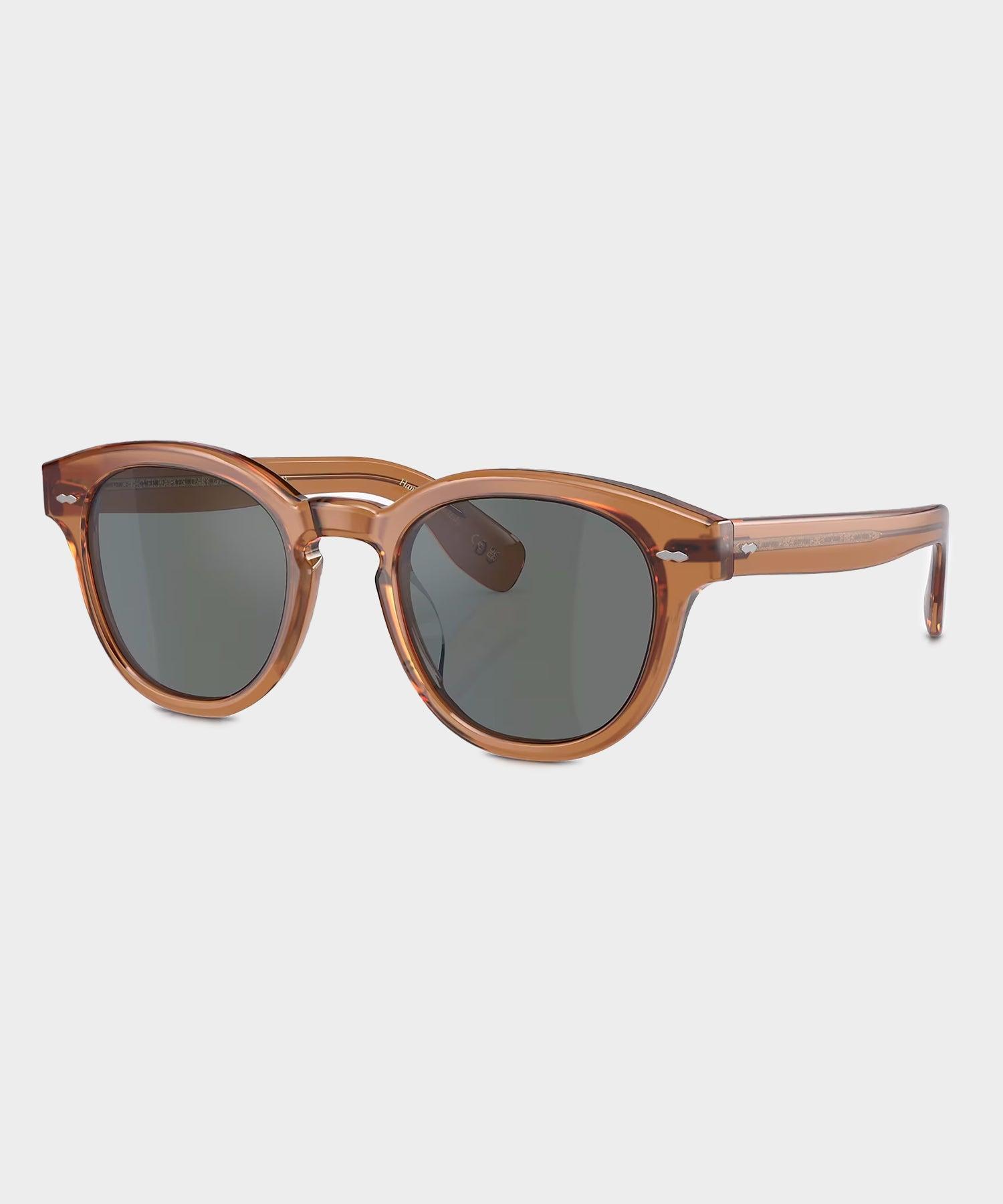 Oliver Peoples Cary Grant Sun 48 Carob With Regal Blue Lens Product Image