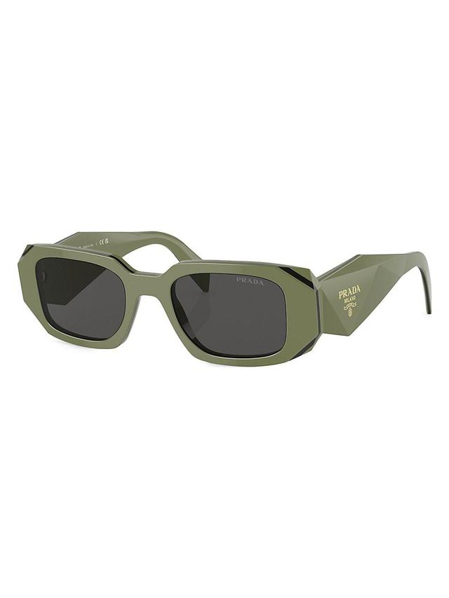 50mm Square Sunglasses In Blue Product Image