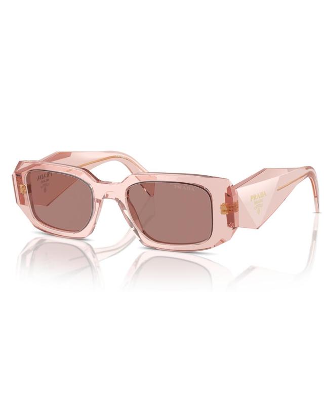 Prada Unisex PR 17WS 49mm Transparent Rectangle Sunglasses Product Image