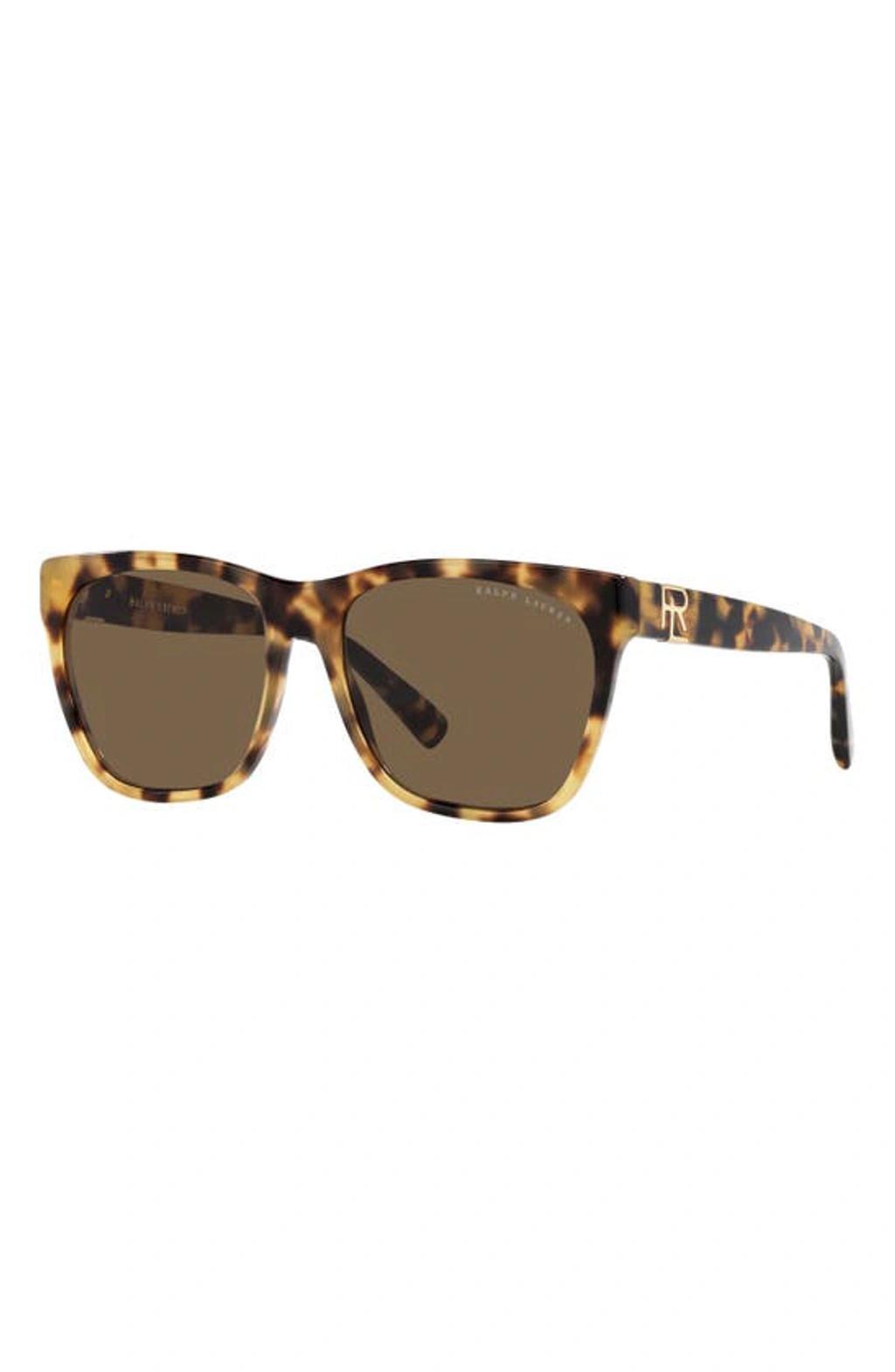 POLO RALPH LAUREN 57mm Square Sunglasses In Havana Product Image