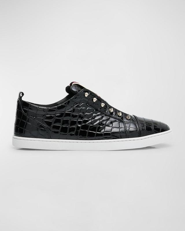 Mens F. A.V Fique A Vontade Croc-Effect Slip-On Sneakers Product Image