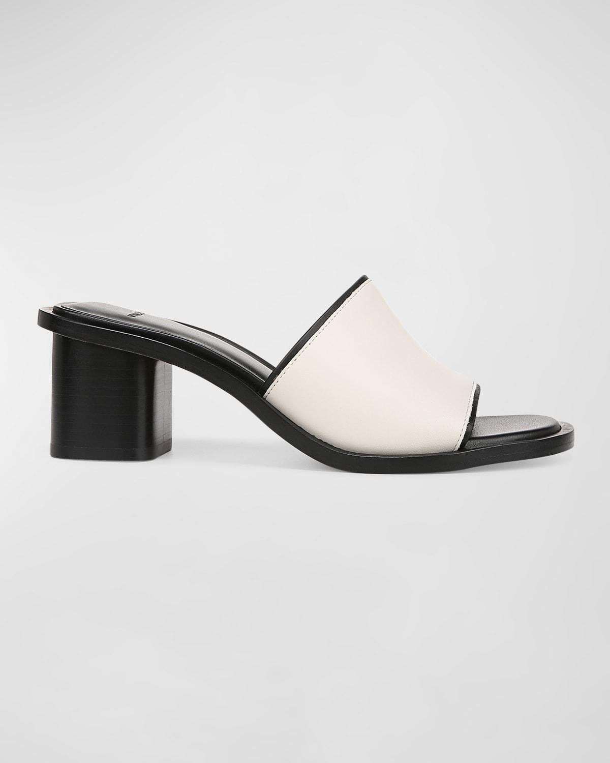 Donna Leather Mule Sandals Product Image