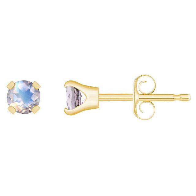 14k Gold Birthstone Stud Earrings, Womens, White Product Image