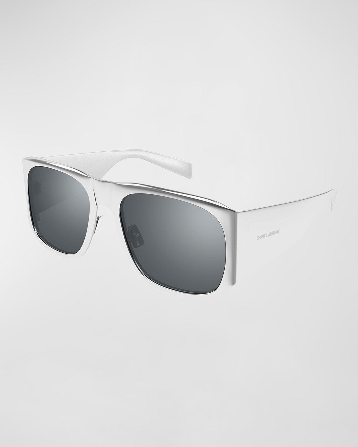 Mens Fashion Newness 58MM Geometric Sunglasses Product Image