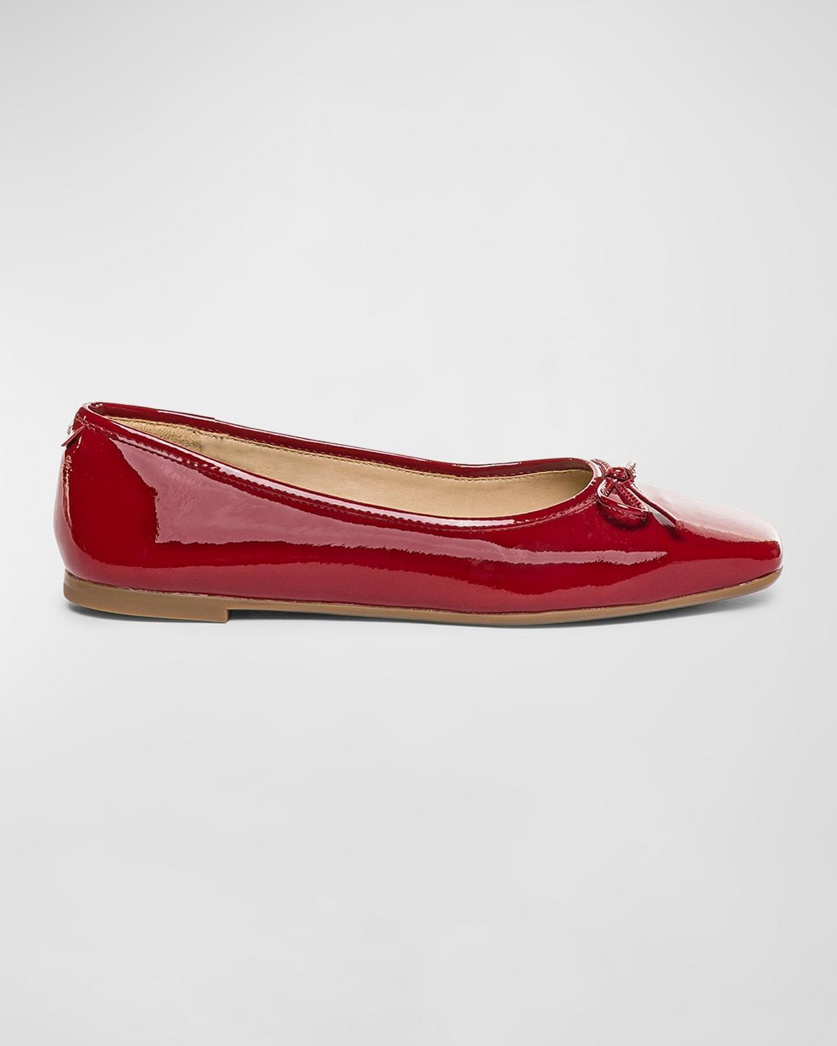 Womens Gwynn Patent Leather Ballerina Flats product image