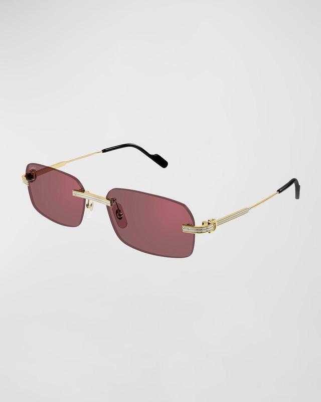 Mens CT0271Sm Rimless Rectangle Sunglasses Product Image