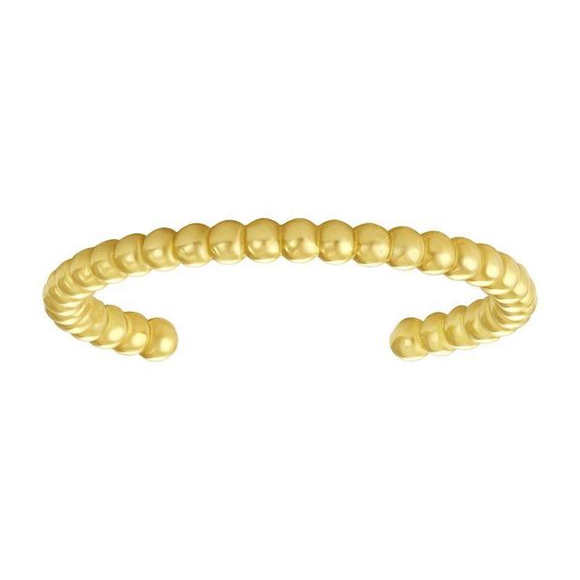 Taylor Grace 10k Gold Beaded Toe Ring, Womens Product Image