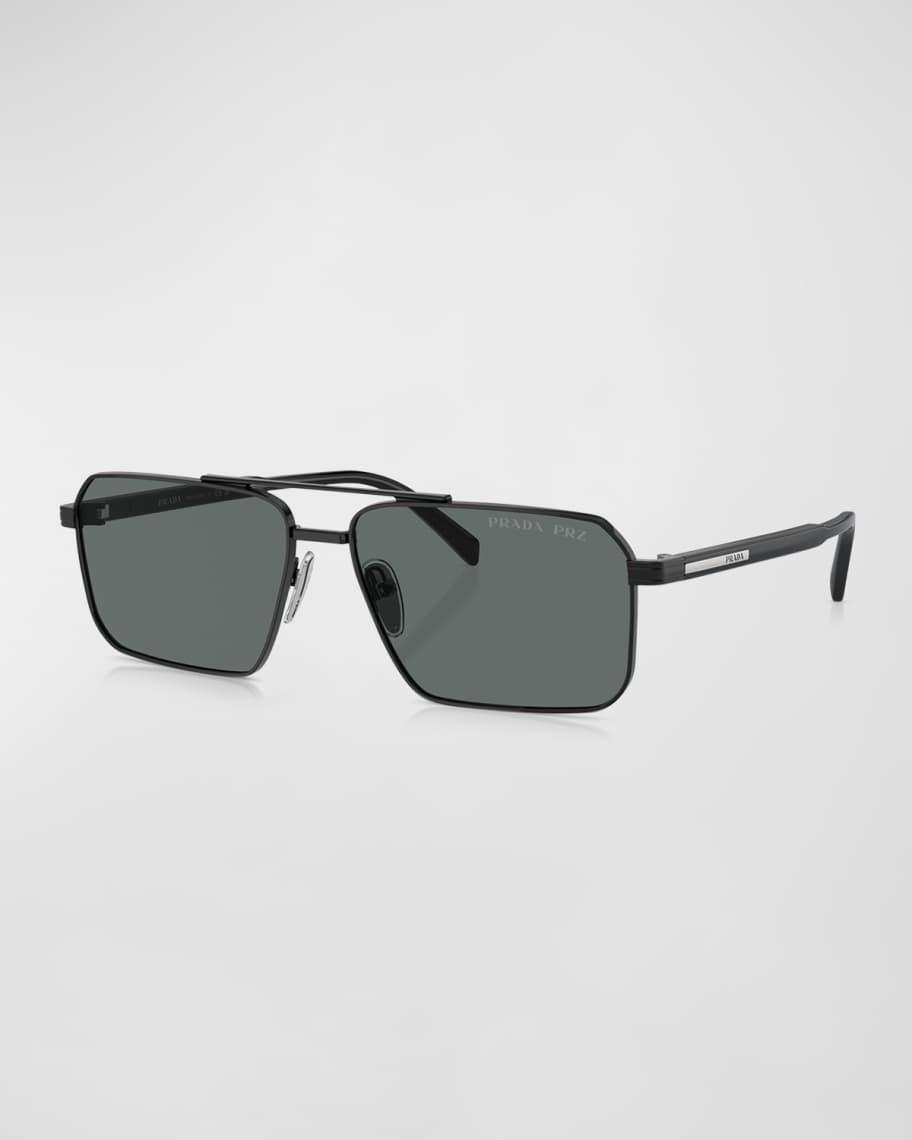 Men's Metal Plaque Sunglasses Product Image