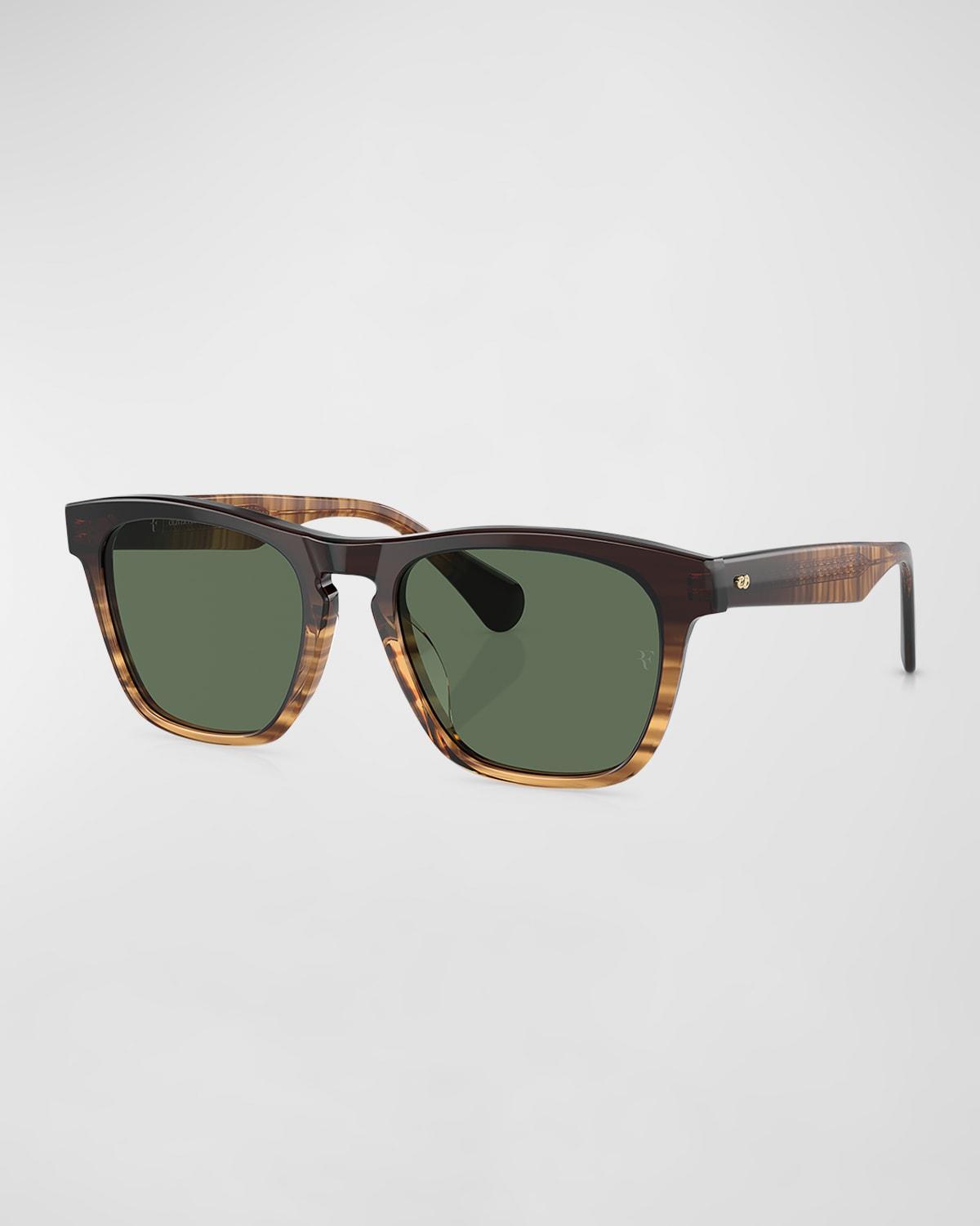 Mens R-3 Polarized Acetate Square Sunglasses Product Image