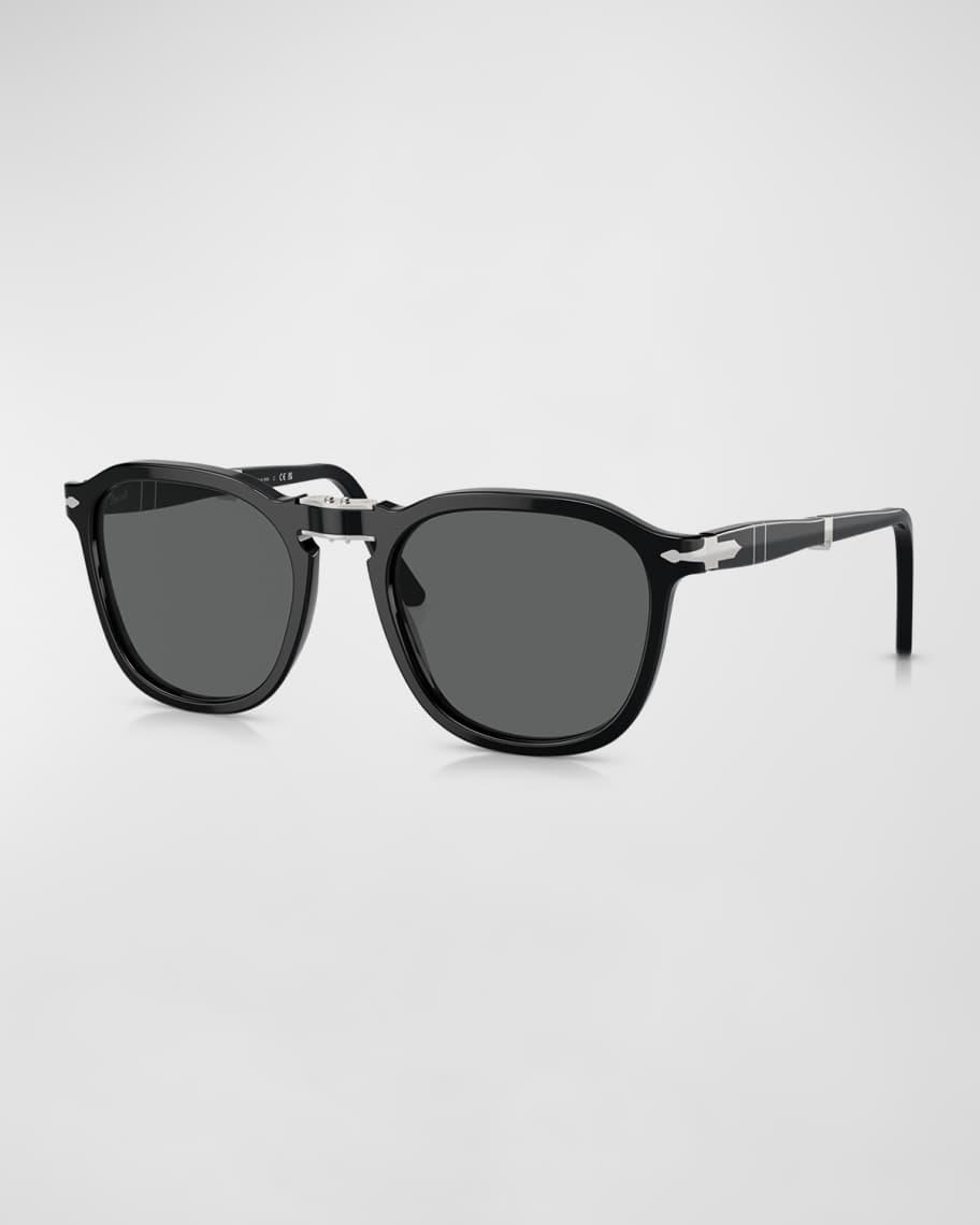 Mens Foldable Acetate Square Sunglasses Product Image