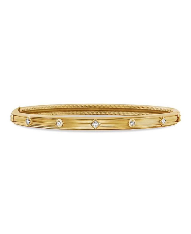 Womens Modern Renaissance Bracelet In 18K Yellow Gold With Diamonds Product Image