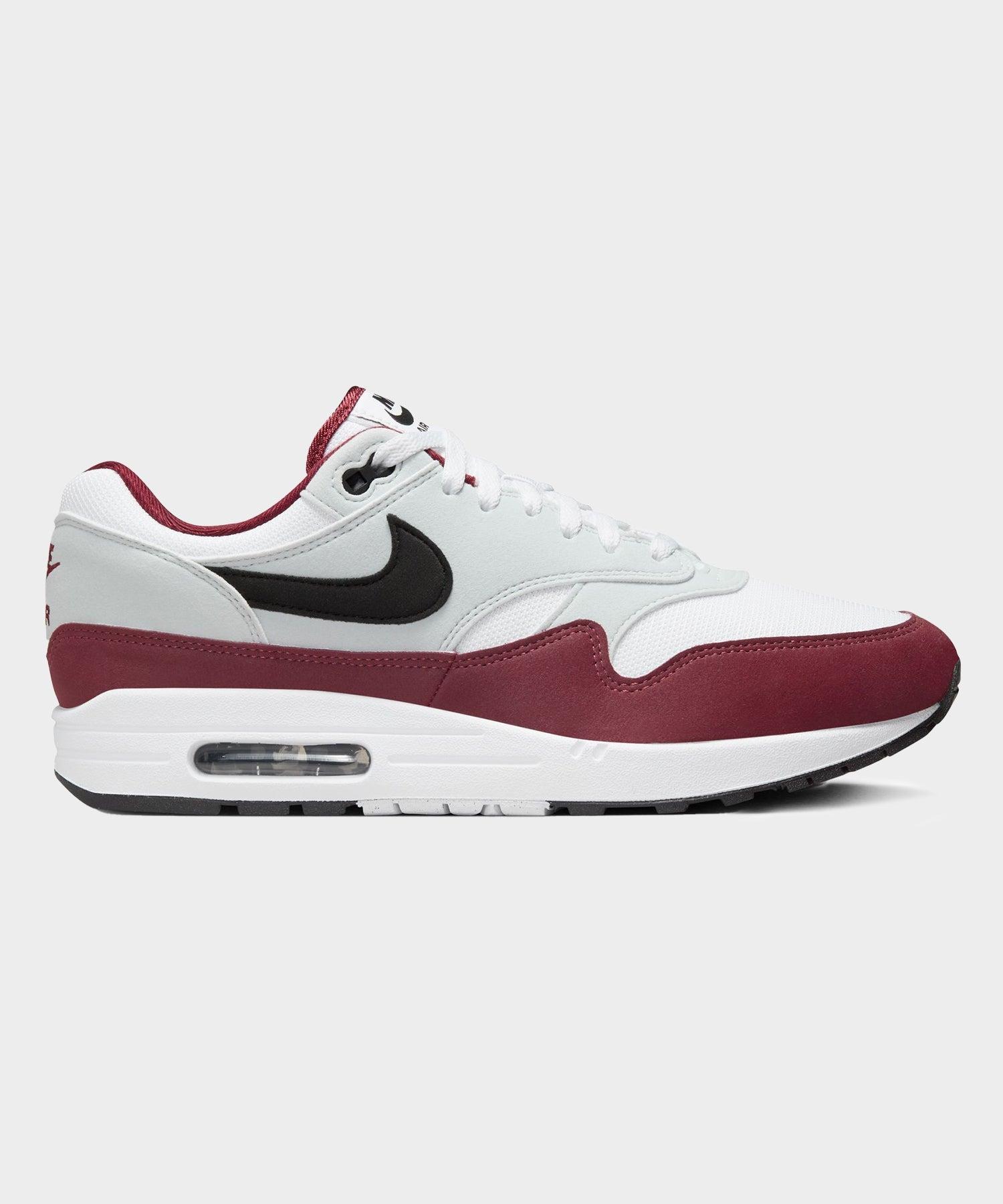 Nike Air Max 1 White / Dark Team Red Product Image