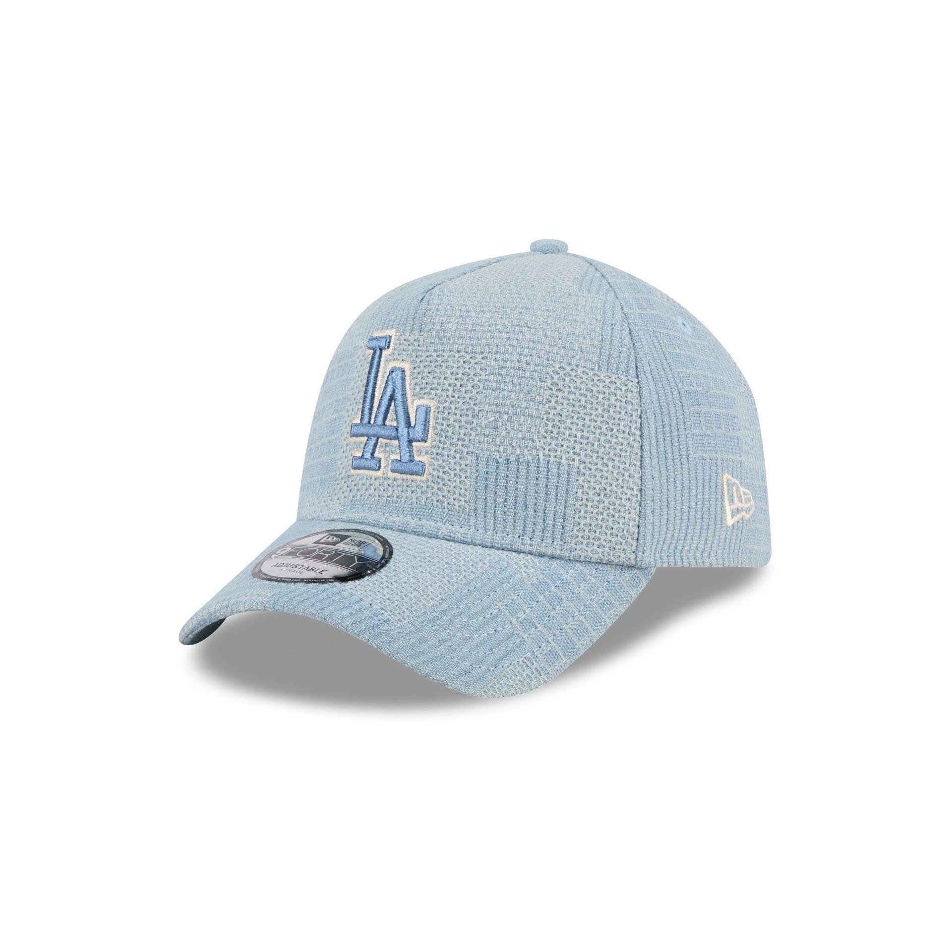 Los Angeles Dodgers Logo Essentials Denim 9FORTY A-Frame Snapback Hat Male Product Image