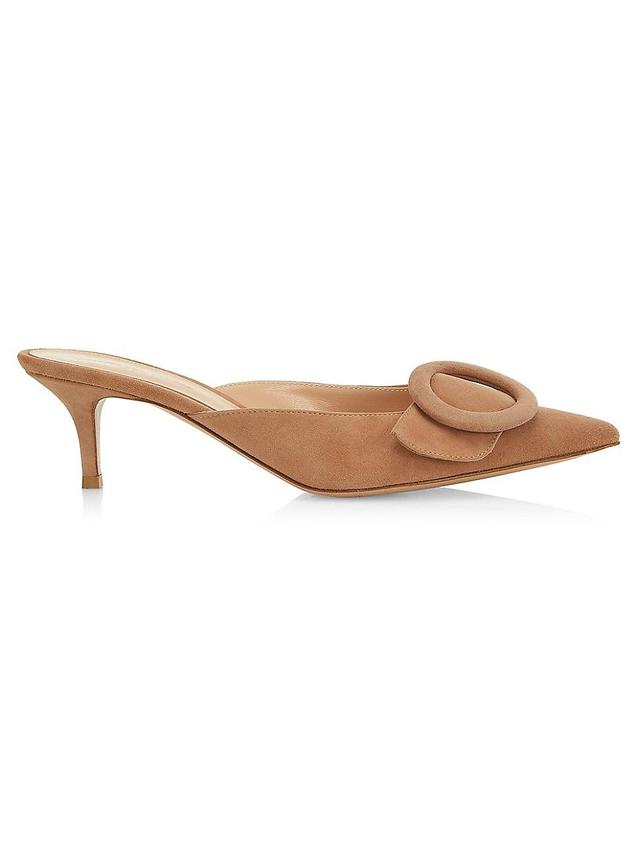 Womens O-Ring Suede Mules Product Image