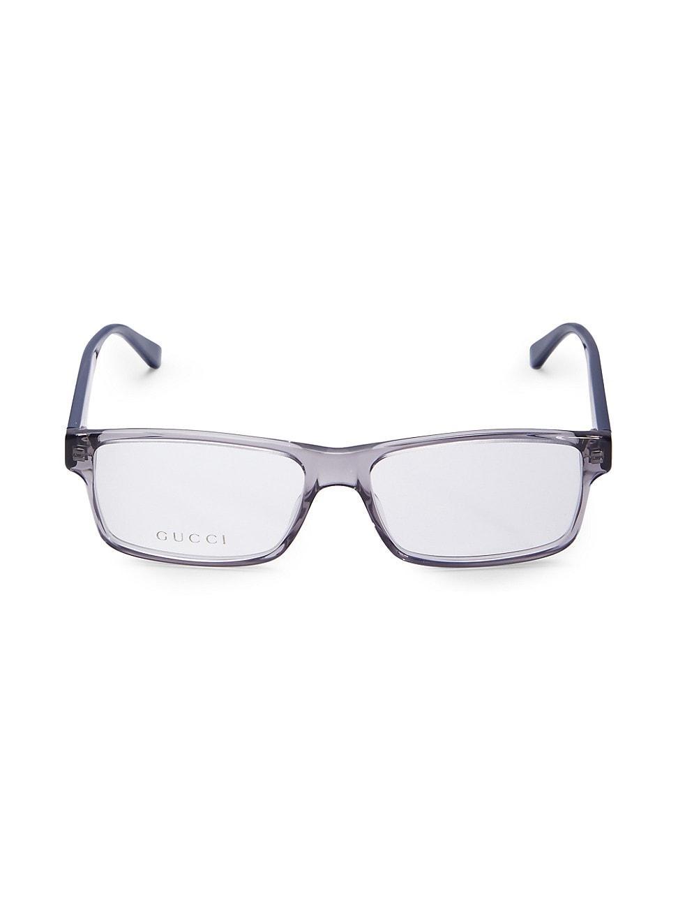 Mens 56MM Rectangular Optical Glasses Product Image