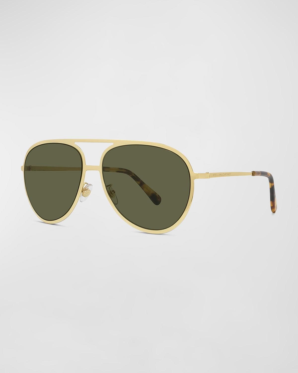 Pilot Metal Alloy & Plastic Aviator Sunglasses Product Image