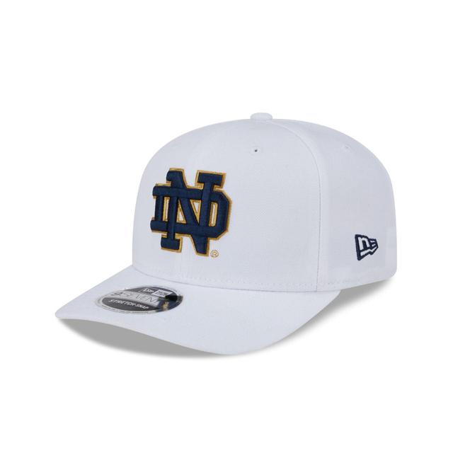 Notre Dame Fighting Irish White 9SEVENTY Stretch-Snap Hat Male Product Image