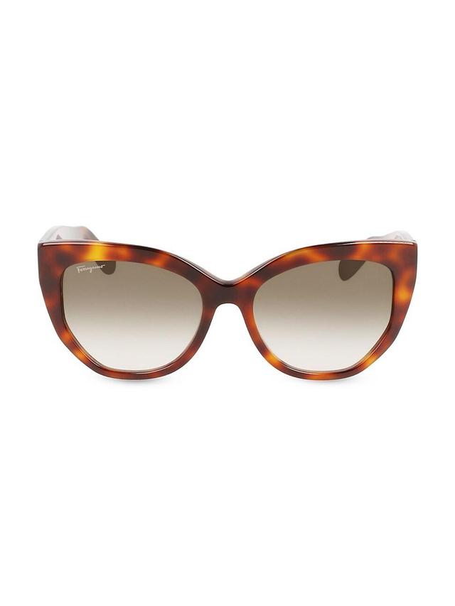 FERRAGAMO 56mm Gradient Cat Eye Sunglasses Product Image