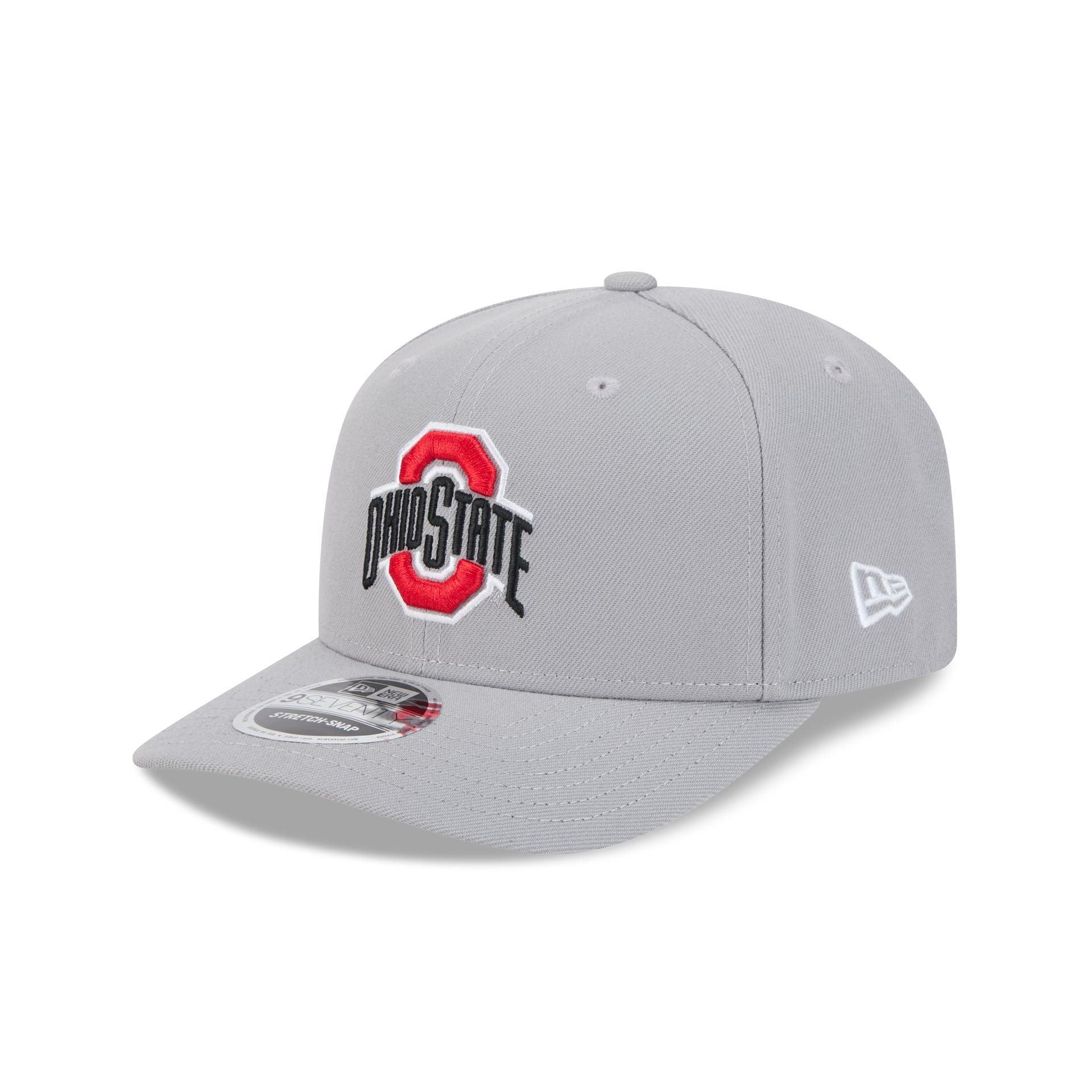 Ohio State Buckeyes Basic Gray 9SEVENTY Stretch-Snap Hat Male Product Image