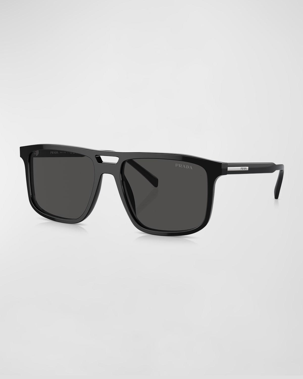 Mens Acetate Rectangle Sunglasses Product Image