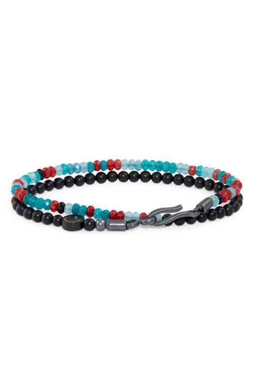 Caputo & Co. Mens Semiprecious Beaded Double Bracelet Product Image