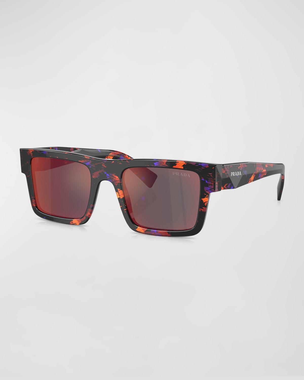 Mens Acetate Rectangle Sunglasses Product Image