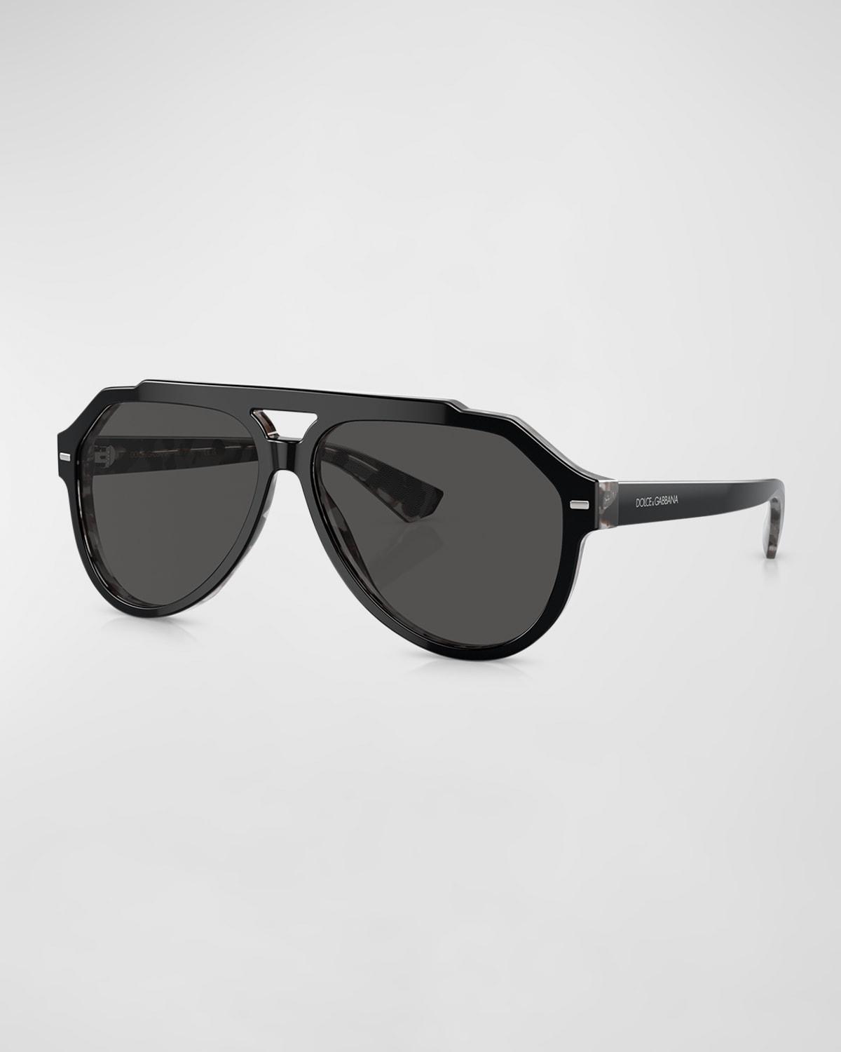 Mens Acetate Aviator Sunglasses Product Image