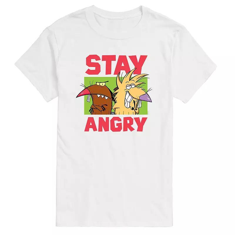 Big & Tall Angry Beavers Stay Angry Graphic Tee, Mens Product Image