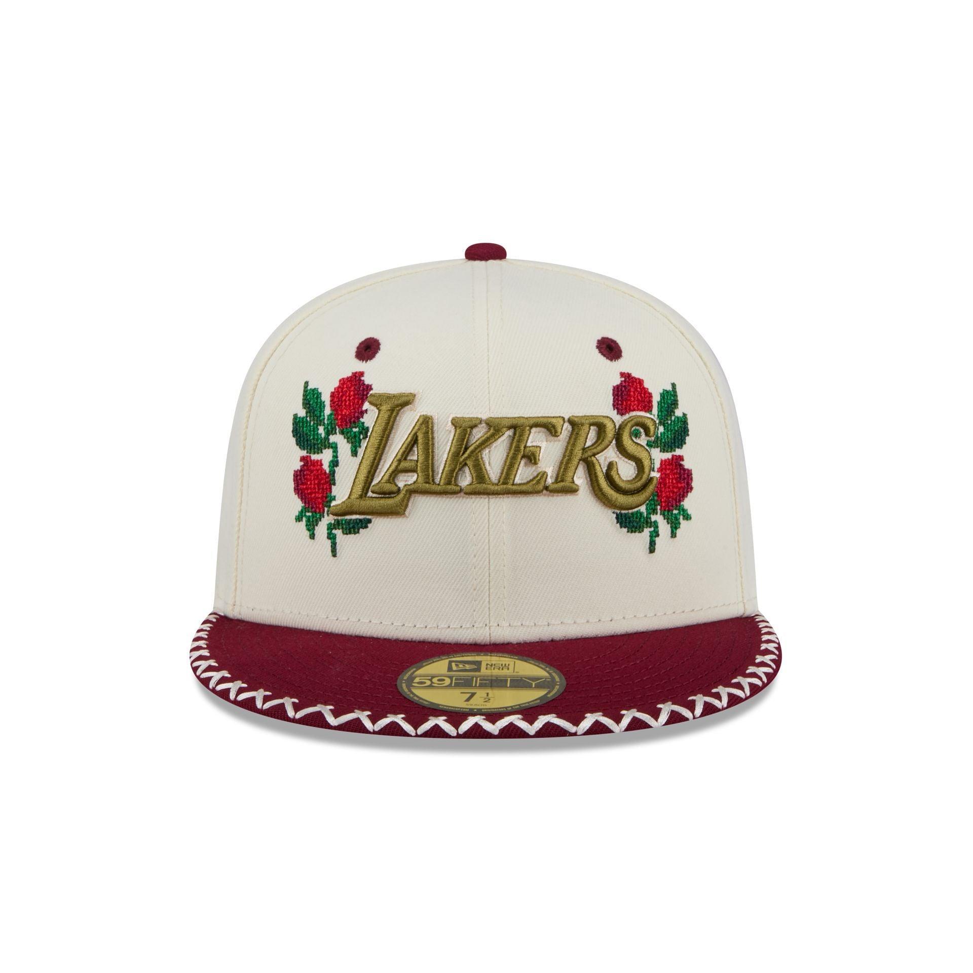 Los Angeles Lakers Novelty Stitch 59FIFTY Fitted Hat Male Product Image