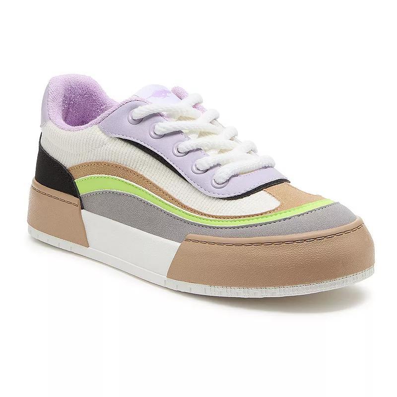 Unleashed by Rocket Dog Womens Carson Sneakers Gray Purple Product Image