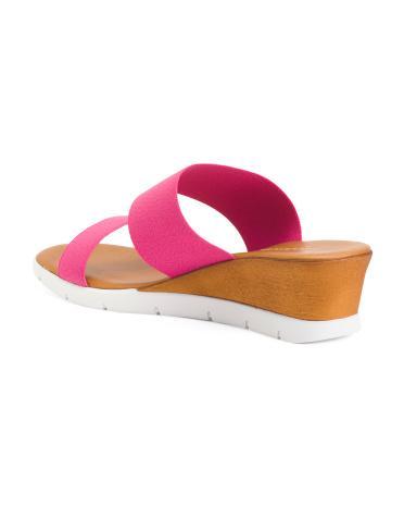 Samba Dual Band Wedge Sandals for Women Product Image